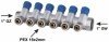 ROZDZIELACZ PEX 1” x 16mm 6 OBWODÓW SEKCJE CWU DO WODY ZIMNEJ MONO MOSIĘŻNY
